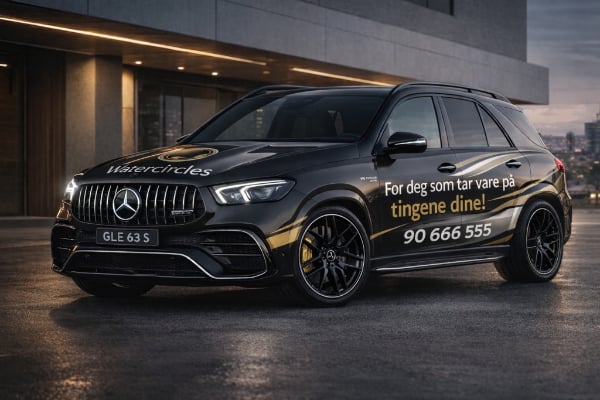 Mercedes GLE 63 S med gullnummer 90 666 555 – Watercircles
